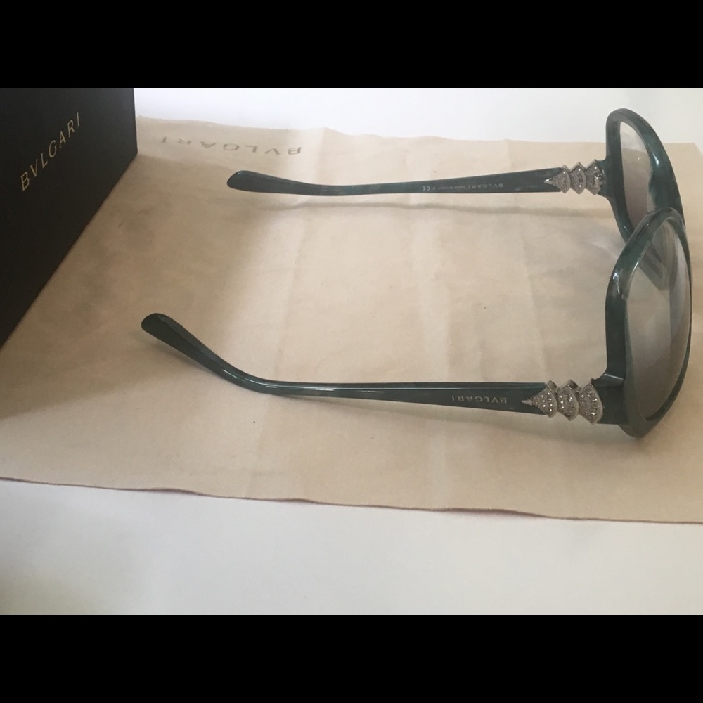 Bulgari 8124B Teal gradient lens sunglasses - Picture 8 of 12